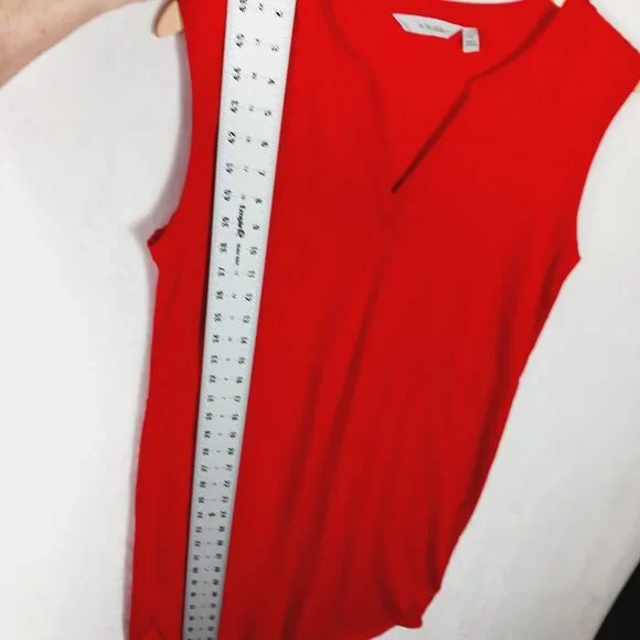 Athleta, Red dress, Size Medium, Sleeveless, V Neck, Soft, Athleisure, Sporty - Picture 11 of 14